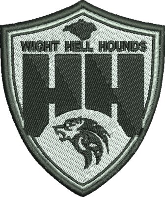WIGHT HELL HOUNDS HAT LOGO FOR LIGHT GARMENTS